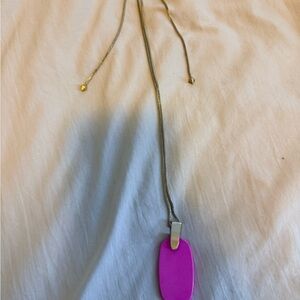 Kendra Scott Vibrant Pink Pendant Necklace